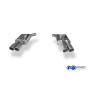 Silencieux arrière duplex sport 100% inox FOX EXHAUST SYSTEMS 2x90mm type 16 pour AUDI A6 TYPE 4G 2.0L TFSI
