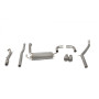 Système cat-back sans résonateur 1x100mm Inox SCORPION EXHAUSTS Abarth 500/595 (IHI Turbo) 2008 - 2018