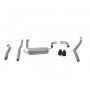 Système cat-back sans résonateur 1x100mm Céramique noir SCORPION EXHAUSTS Abarth 500/595 (IHI Turbo) 2008 - 2018