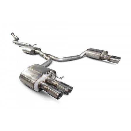 Système cat-back (avec résonateur) 4x83mm inox SCORPION EXHAUSTS Audi A5 (B8) 2012 - 2016