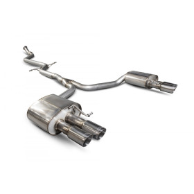 Système cat-back (sans résonateur) 4x83mm inox SCORPION EXHAUSTS Audi A5 (B8) 2012 - 2016