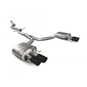 Système cat-back (sans résonateur) 4x83mm Céramique noir SCORPION EXHAUSTS Audi A5 (B8) 2012 - 2016