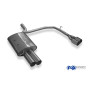 Silencieux arrière duplex sport 100% inox 2x90mm type 10 (look M5) FOX EXHAUST SYSTEMS pour BMW 520i/523i/525i/530i TYPE E60/E61