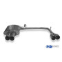 Silencieux arrière duplex sport 100% inox 2x90mm type 10 (look M5) FOX EXHAUST SYSTEMS pour BMW 520i/523i/525i/530i TYPE E60/E61