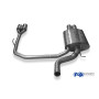 Silencieux arrière duplex sport 100% inox 2x90mm type 10 (look M5) FOX EXHAUST SYSTEMS pour BMW 520i/523i/525i/530i TYPE E60/E61