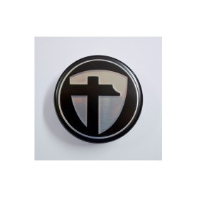 Cache central noir/gris pour jante TOMASON Ø60mm