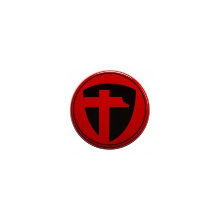 Cache central rouge/noir pour jante TOMASON Ø74.5mm