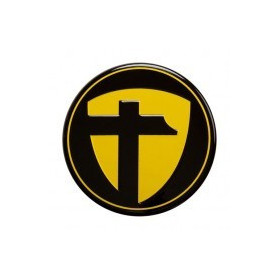 Cache central noir/jaune pour jante TOMASON Ø74.5mm