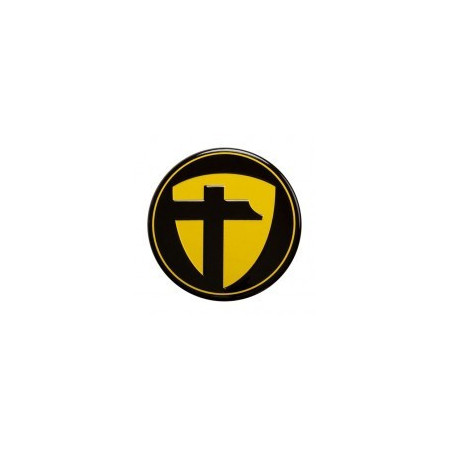 Cache central noir/jaune pour jante TOMASON Ø74.5mm