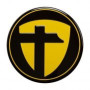 Cache central noir/jaune pour jante TOMASON Ø74.5mm