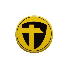 Cache central jaune/noir pour jante TOMASON Ø74.5mm