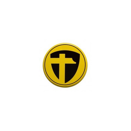 Cache central jaune/noir pour jante TOMASON Ø74.5mm