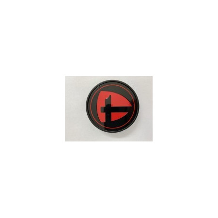 Cache central noir/rouge pour jante TOMASON TN25