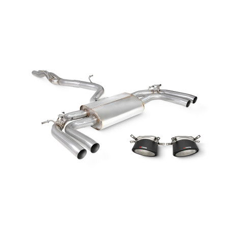Système cat-back avec valves (sans résonateur) Carbone SCORPION EXHAUSTS Audi RS3 Sportback (8Y) 2021 -