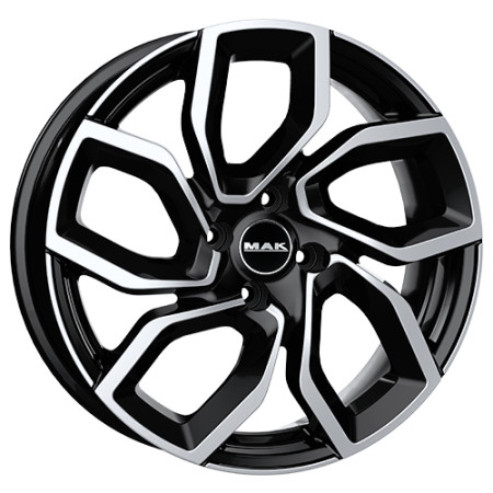 Jante alu MAK APOLLO 6x15 ET21 4x108 Ø65.1mm BLACK MIRROR