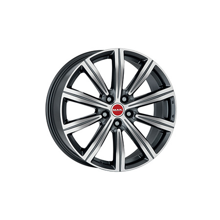 Jante alu MAK BIRMINGHAM 9.5x22 ET43 5x120 Ø72.6mm GUN MET-MIRROR FACE