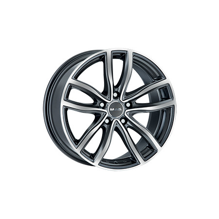 Jante alu MAK FAHR 9.5x19 ET39 5x112 Ø66.6mm GUN MET-MIRROR FACE