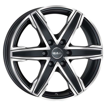 Jante alu MAK KING6 6.5x16 ET20 6x139.7 Ø106.1mm ICE BLACK