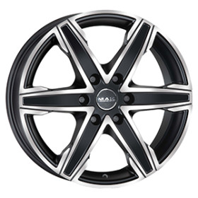 Jante alu MAK KING6 7.5x17 ET45 6x114.3 Ø66.1mm ICE BLACK