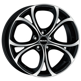 Jante alu MAK LARIO 7.5x17 ET31 5x110 Ø65.1mm BLACK MIRROR