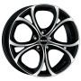 Jante alu MAK LARIO 8x18 ET41 5x110 Ø65.1mm BLACK MIRROR