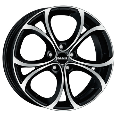 Jante alu MAK LARIO 8.5x19 ET30 5x110 Ø65.1mm BLACK MIRROR