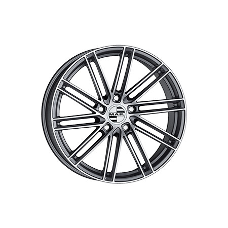 Jante alu MAK LEIPZIG 9.5x21 ET27 5x112 Ø66.45mm GUN MET-MIRROR FACE