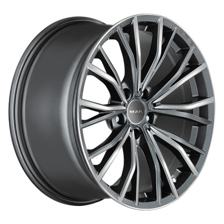 Jante alu MAK MARK-D 10.5x20 ET43 5x112 Ø66.6mm GUN MET-MIRROR FACE