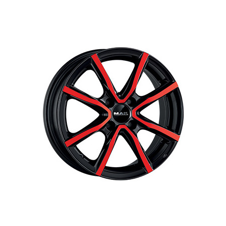 Jante alu MAK MILANO 4 YOU 5.5x15 ET42 4x100 Ø60.1mm BLACK AND RED