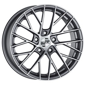 Jante alu MAK MONACO 8.5x19 ET55 5x130 Ø71.6mm GUN MET-MIRROR FACE