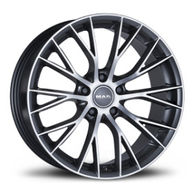 Jante alu MAK MUNCHEN 8.5x19 ET42 5x108 Ø63.4mm GUN MET-MIRROR FACE
