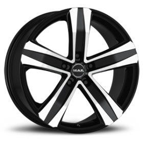 Jante alu MAK STONE 5 7x17 ET46 5x108 Ø65.1mm BLACK MIRROR