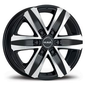 Jante alu MAK STONE 6 8x18 ET45 6x114.3 Ø66.1mm BLACK MIRROR
