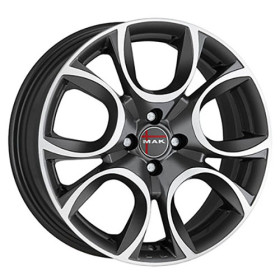 Jante alu MAK TORINO W 6.5x16 ET32 4x108 Ø65.1mm GUN MET-MIRROR FACE