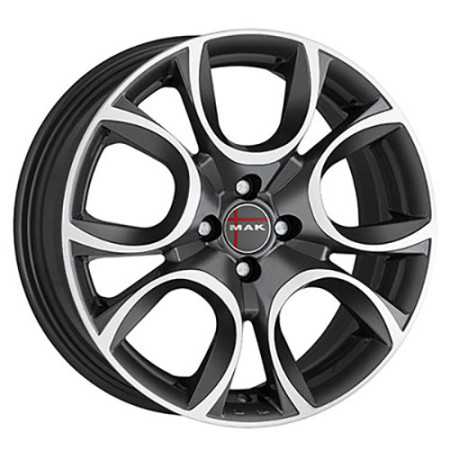 Jante alu MAK TORINO W 6.5x16 ET32 4x108 Ø65.1mm GUN MET-MIRROR FACE