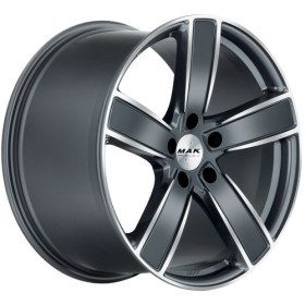 Jante alu MAK TURISMO-D-FF 10x21 ET19 5x112 Ø66.45mm GUN MET-MIRROR FACE