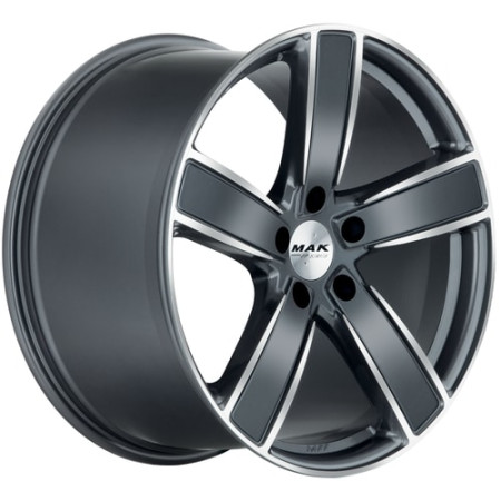 Jante alu MAK TURISMO-D-FF 10x21 ET19 5x112 Ø66.45mm GUN MET-MIRROR FACE