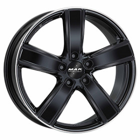 Jante alu MAK TURISMO-FF 9.5x21 ET71 5x130 Ø71.6mm GLOSS BLACK MIRROR RING