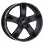 Jante alu MAK TURISMO-FF 9.5x21 ET71 5x130 Ø71.6mm GLOSS BLACK MIRROR RING