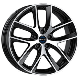 Jante alu MAK VOLTAGE 9.5x19 ET45 5x114.3 Ø64.1mm BLACK MIRROR