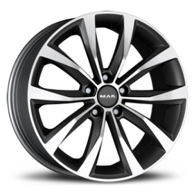 Jante alu MAK WOLF 7.5x17 ET37 5x108 Ø65.1mm GUN MET-MIRROR FACE