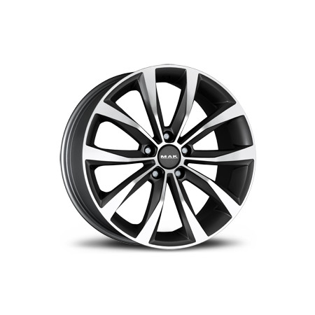 Jante alu MAK WOLF 7.5x17 ET37 5x108 Ø65.1mm GUN MET-MIRROR FACE