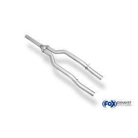 Tube de raccordement catalyseur/silencieux arrière 100% inox FOX EXHAUST SYSTEMS pour CHRYSLER 300C 3,0L CRD
