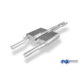 Silencieux avant sport 100% inox FOX EXHAUST SYSTEMS pour CHRYSLER 300C 3,5L