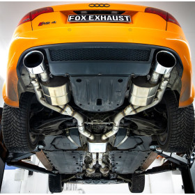 Catback sport 100% inox FOX EXHAUST SYSTEMS 1x160x130mm  pour AUDI RS4 TYPE B7