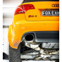 Catback sport 100% inox FOX EXHAUST SYSTEMS 1x160x130mm  pour AUDI RS4 TYPE B7