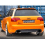 Catback sport 100% inox FOX EXHAUST SYSTEMS 1x160x130mm (émaillé noir)  pour AUDI RS4 TYPE B7