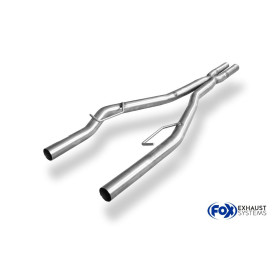 Tube de remplacement de silencieux avant 100% inox FOX EXHAUST SYSTEMS pour CHRYSLER 300C 5,7L