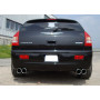 Silencieux arrière duplex sport 100% inox 2x100mm type 17 FOX EXHAUST SYSTEMS pour CHRYSLER 300C SRT8 6,1L