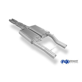 Silencieux avant sport 100% inox FOX EXHAUST SYSTEMS pour CHRYSLER 300C SRT8 6,1L